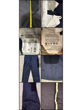 Zanella Devon Men's Dress Pants 32 Navy Wool